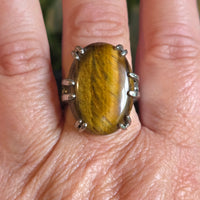 Tiger Eye Ring Size 11