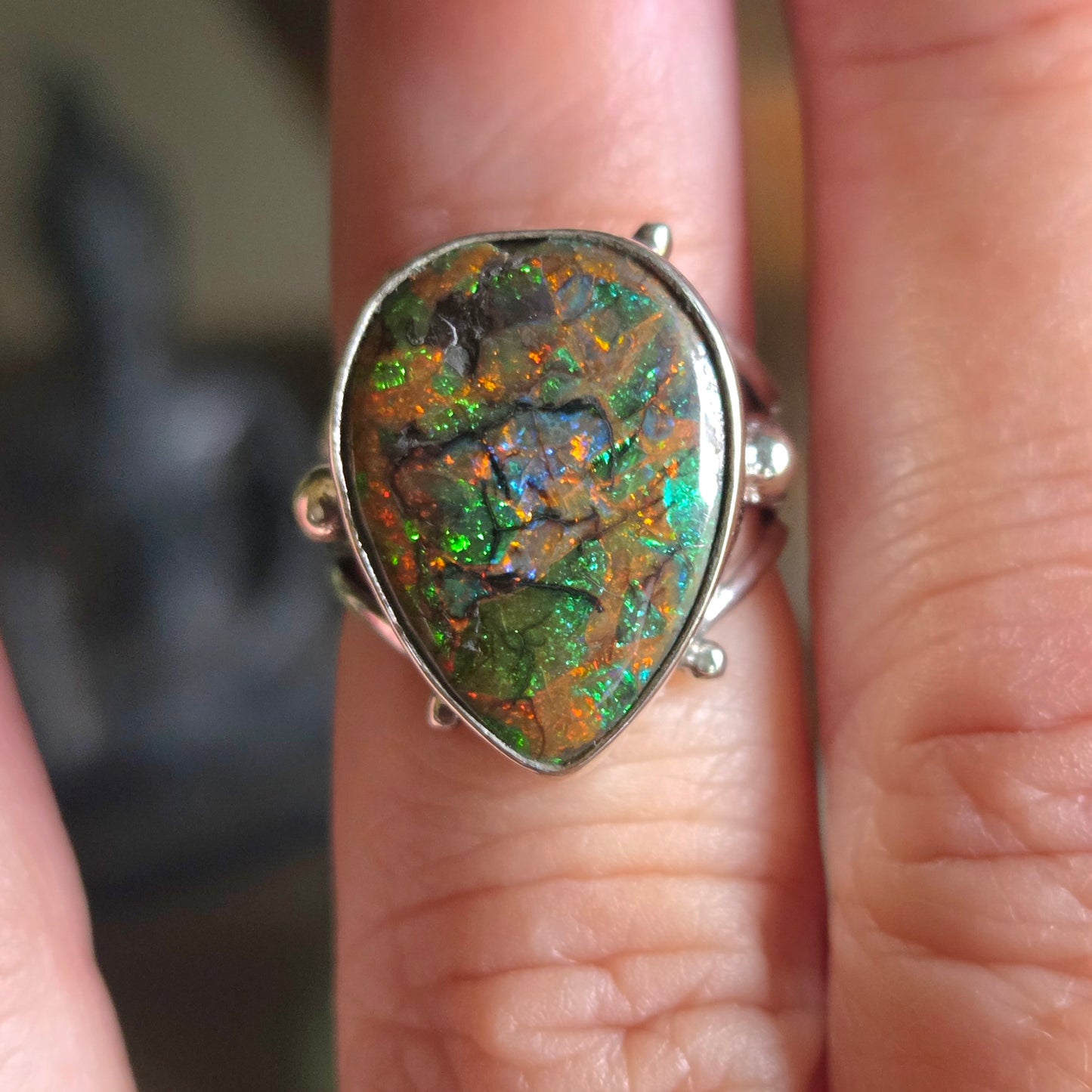 Monarch Opal Ring Size 4