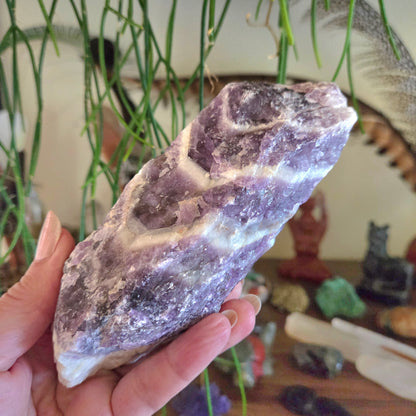 Chevron Amethyst Wand -