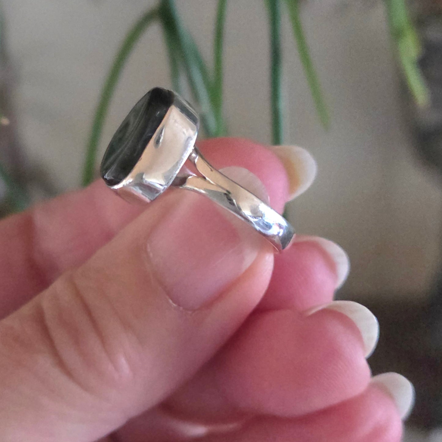 Green Tourmaline Ring Size 7