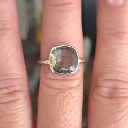 Prasiolite Ring Size 8