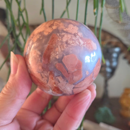 Petal Agate Sphere
