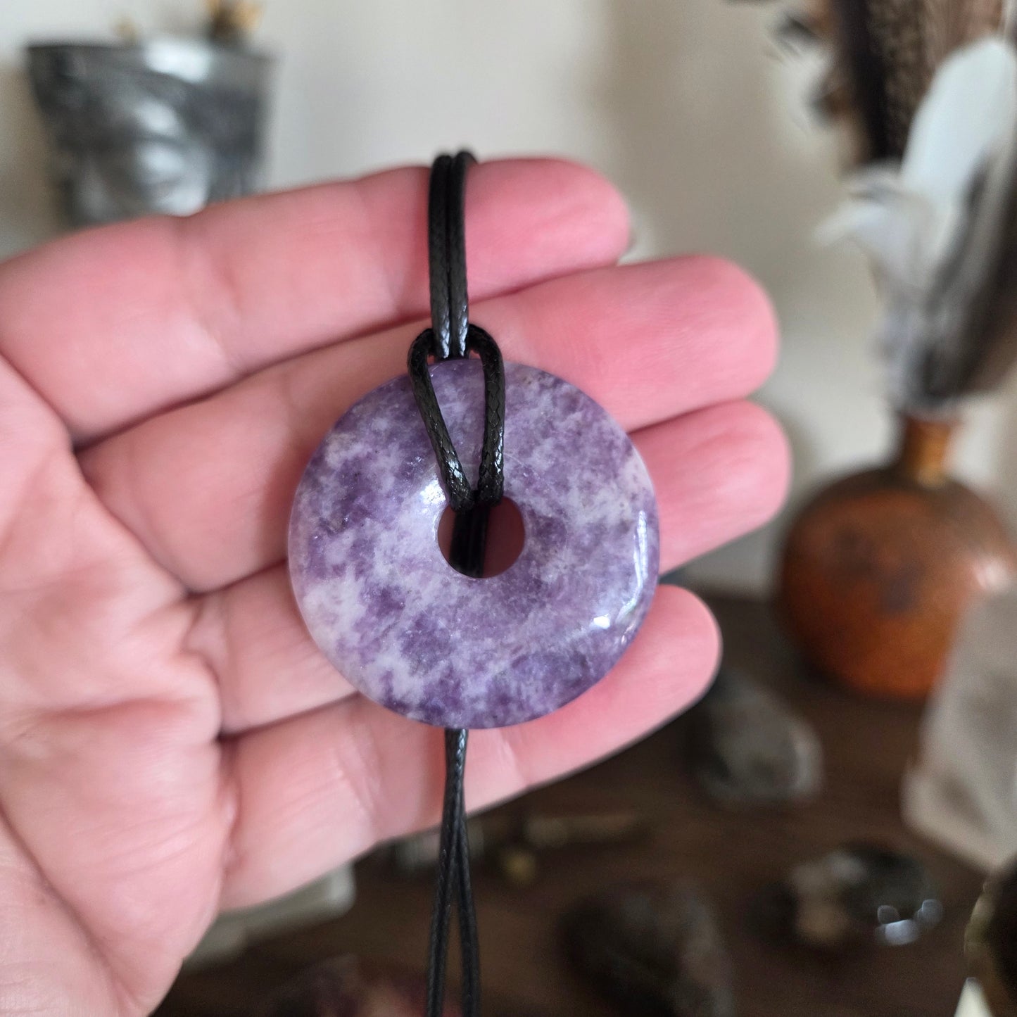 Crystal Donut Pendant