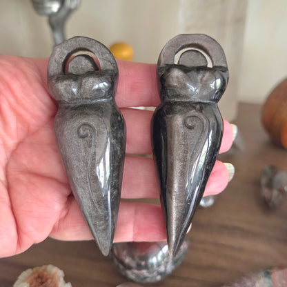 Silver Sheen Obsidian Goddess