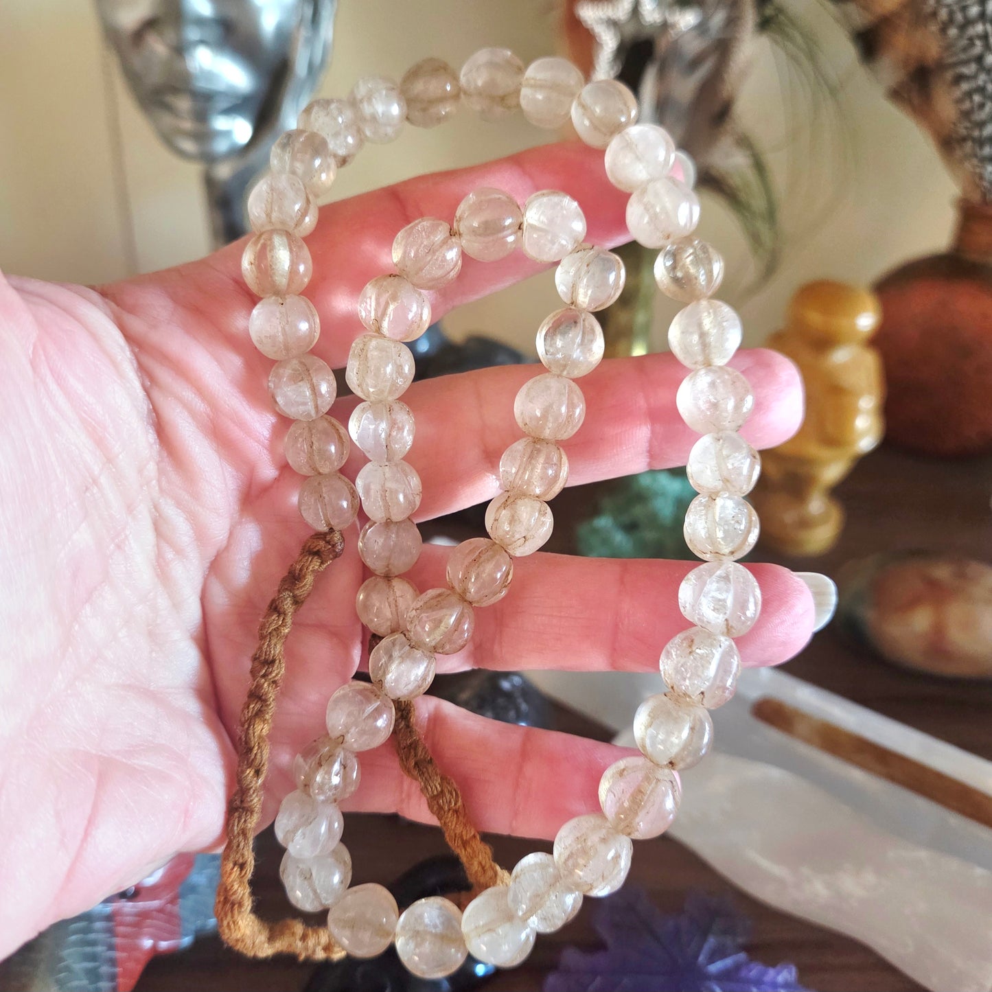 Ancient Tibetan Quartz Necklace 60cm