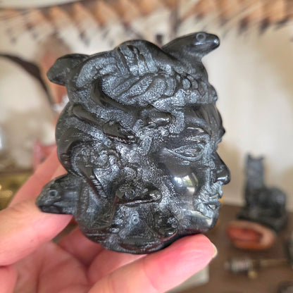 Black Obsidian Medusa