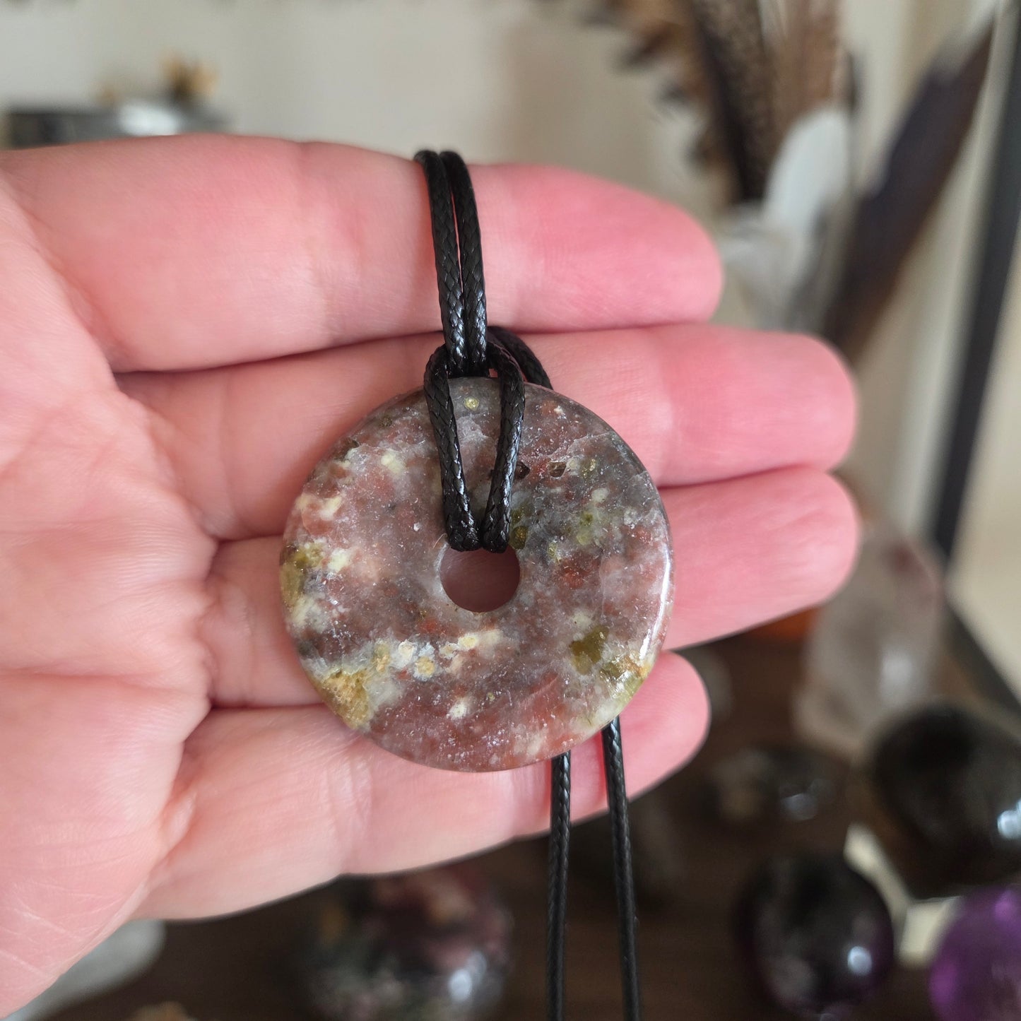 Crystal Donut Pendant