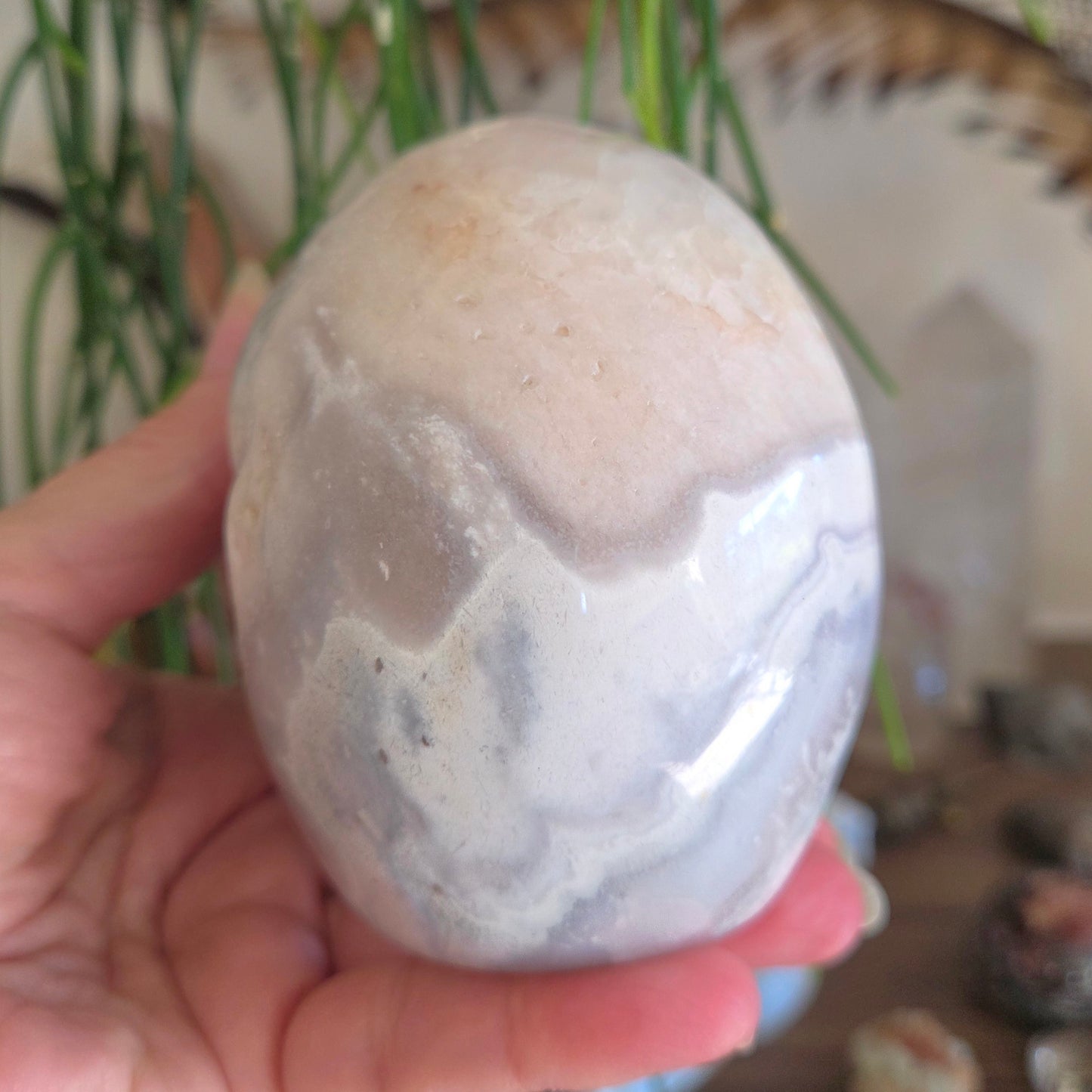 Flower Agate Skull 1Kg