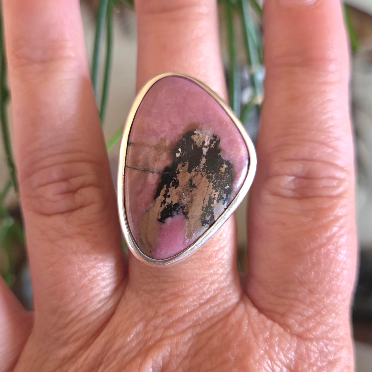 Rhodonite Ring Size 9