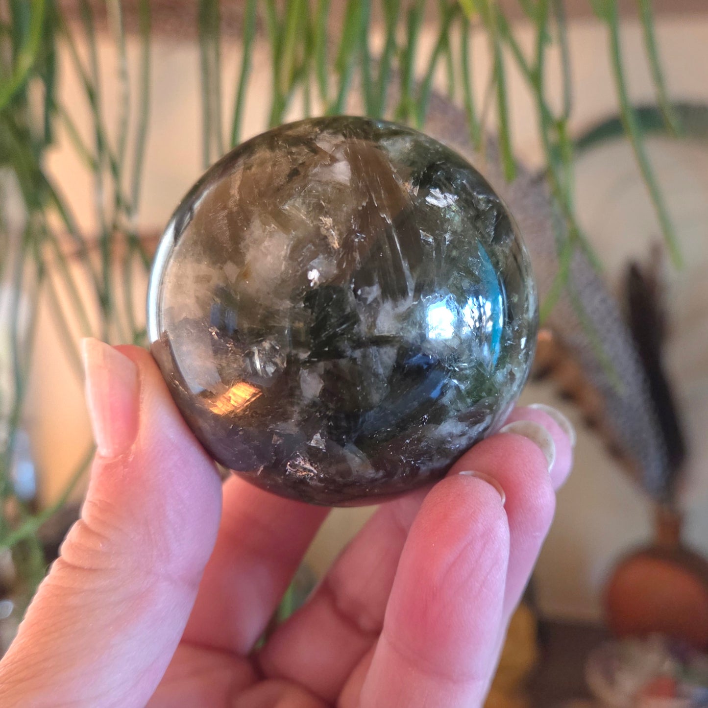 Green Mica Sphere