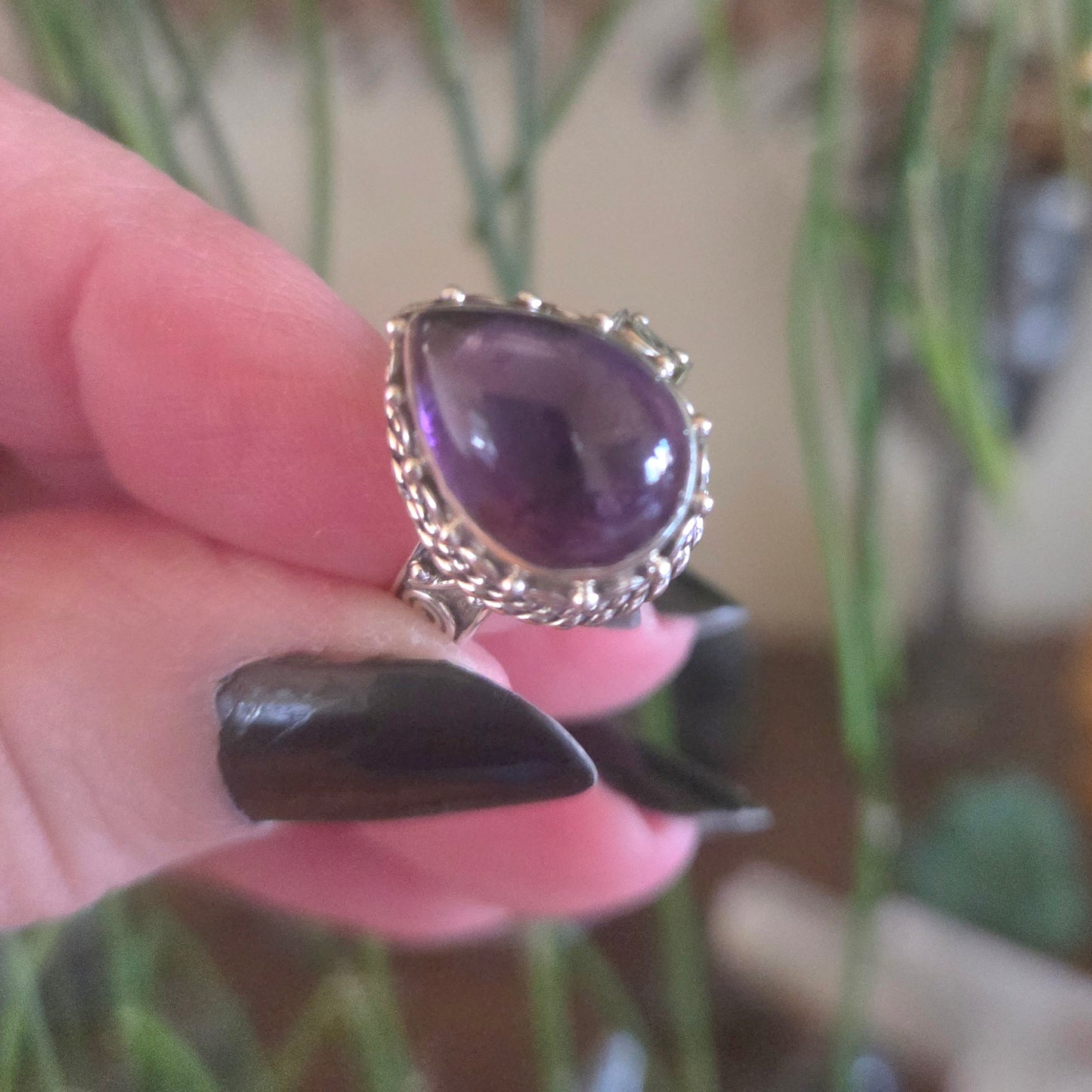 Amethyst Ring Size 8
