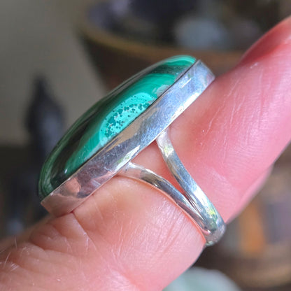Malachite Ring Size 5