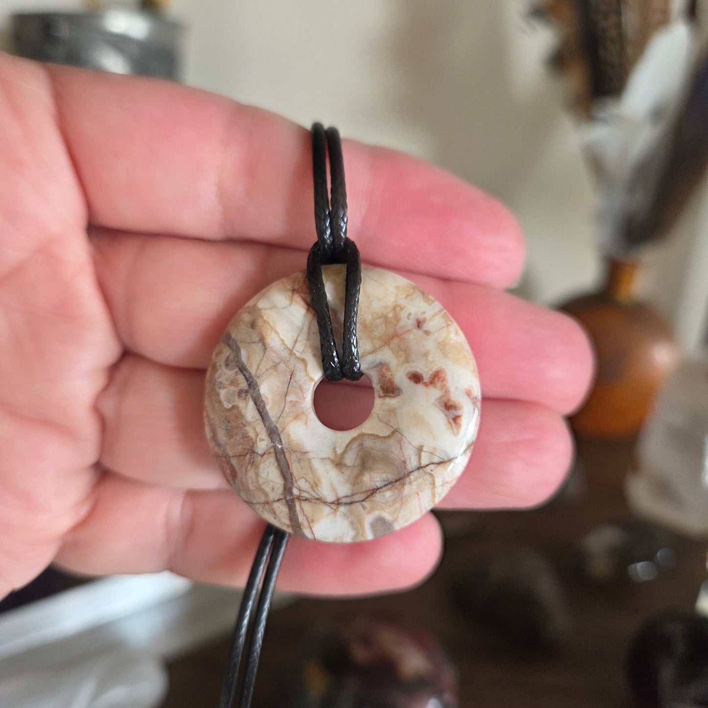 Crystal Donut Pendant