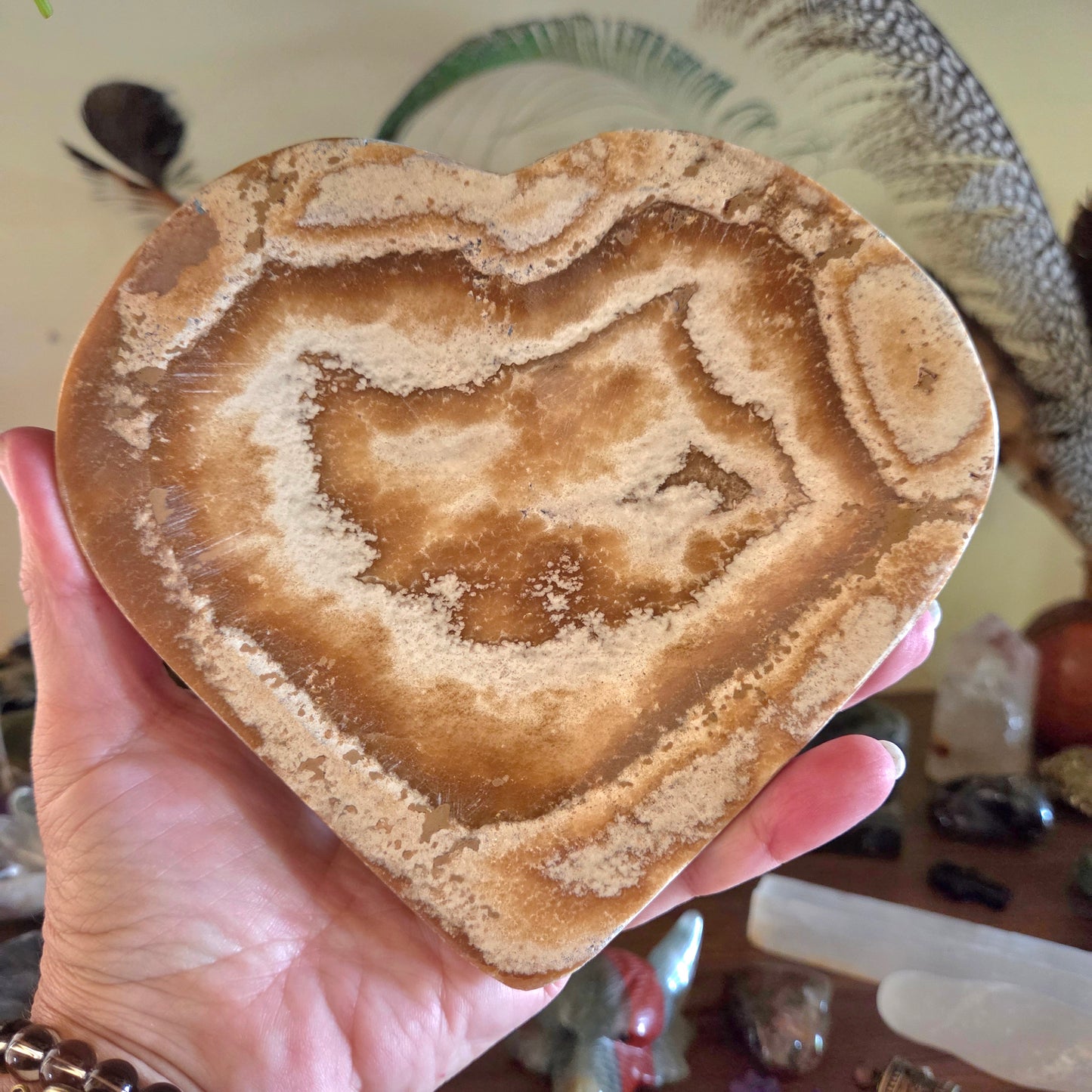 Aragonite Heart Dish