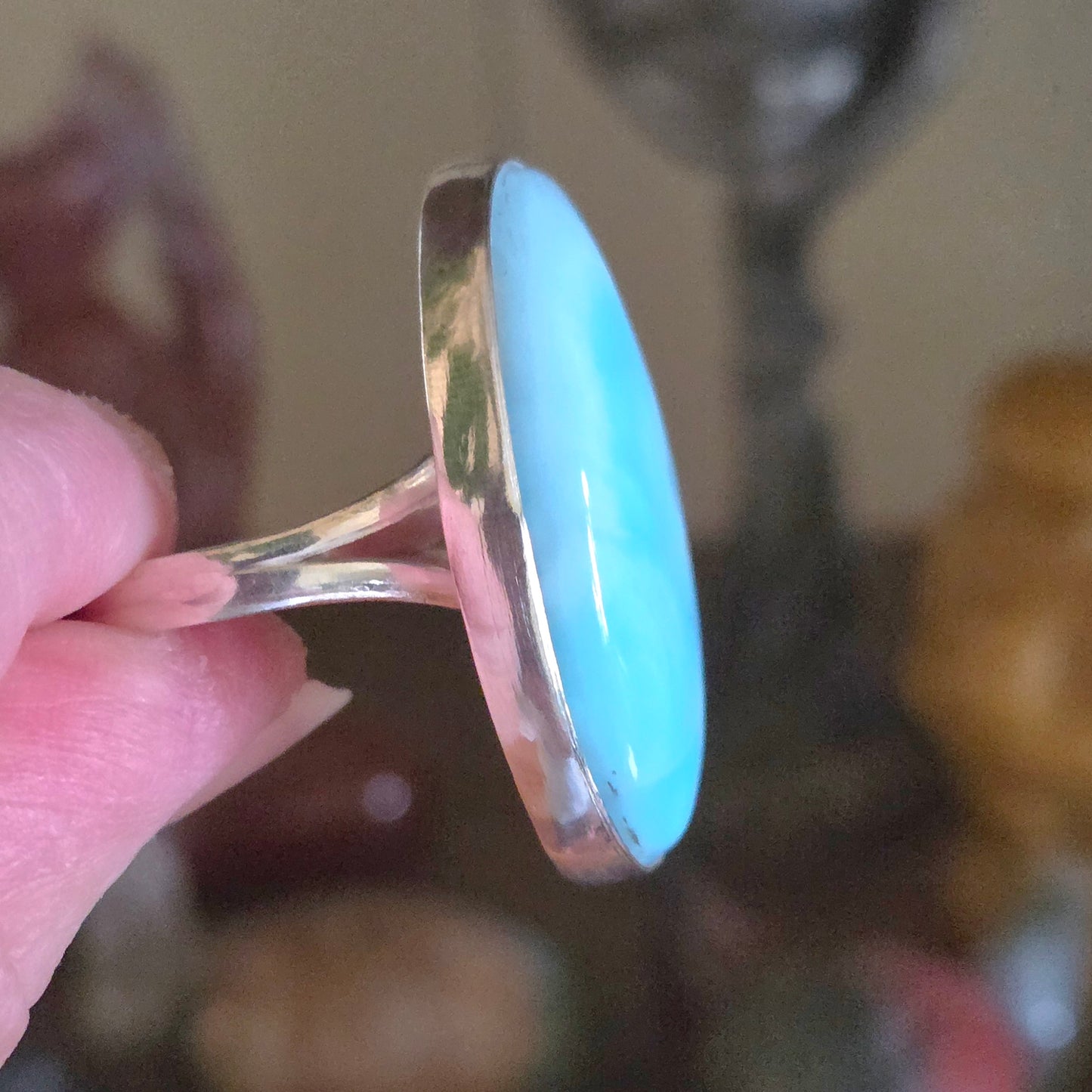 Larimar Ring Size 10