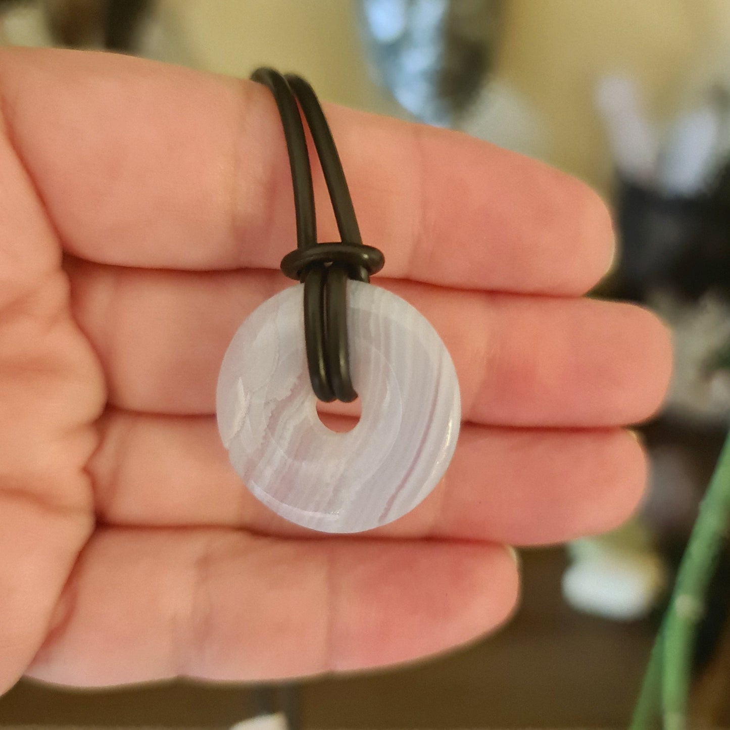 Crystal Donut Pendant