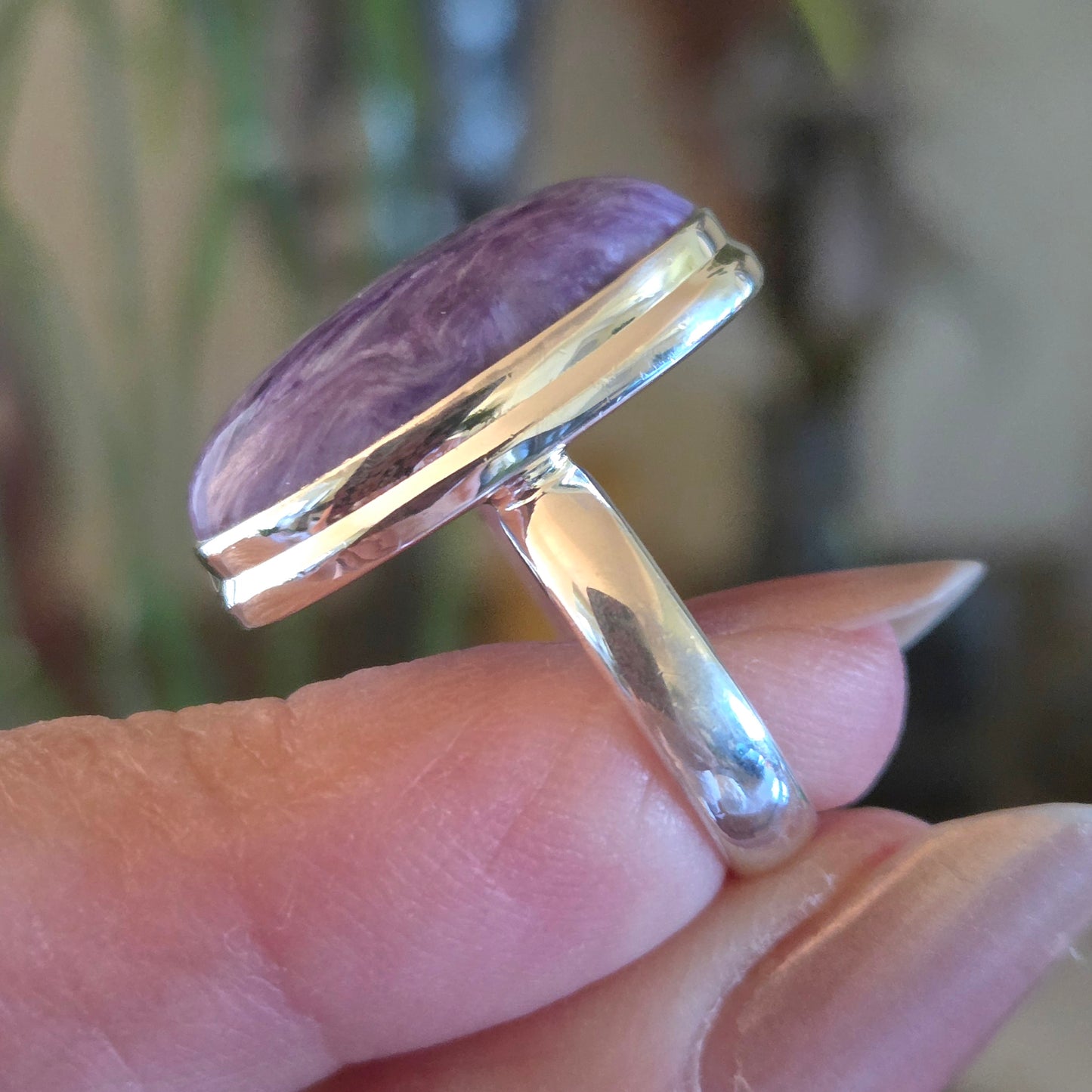 Charoite Ring Size 8