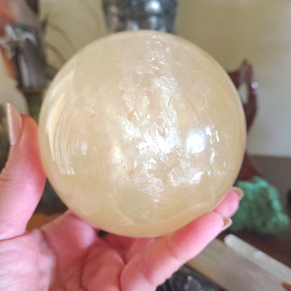 Honey Calcite Sphere 1.35Kg