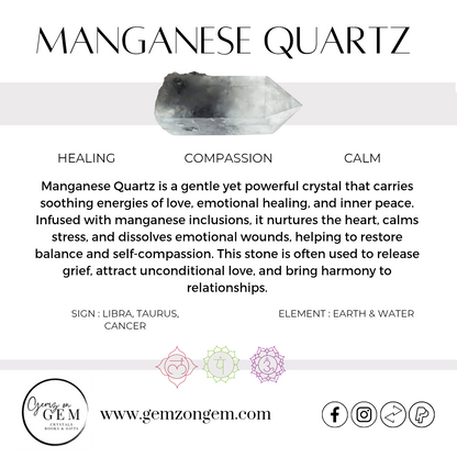 Manganese Quartz Freeform