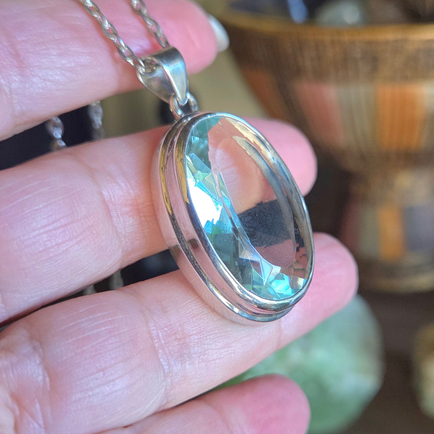 Blue Topaz Pendant