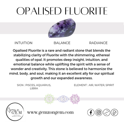 Opalised Fluorite Tower