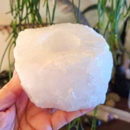 Rose Quartz Tealight Holder
