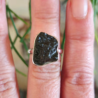 Moldavite Ring Size 8