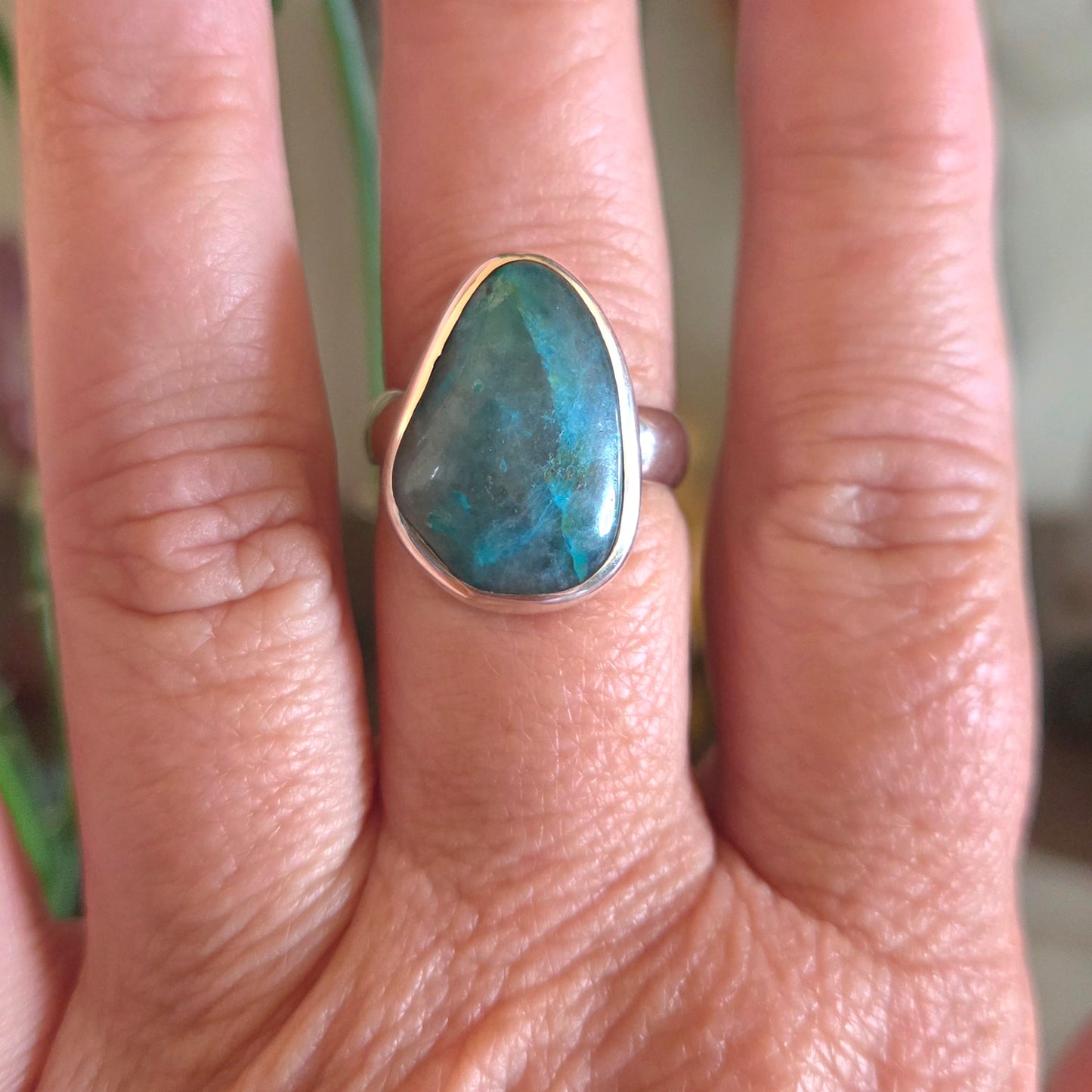 Shattuckite Ring Size 8