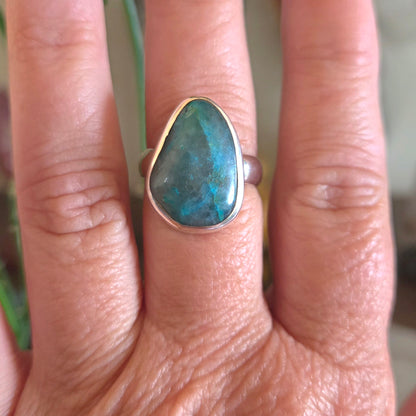 Shattuckite Ring Size 8