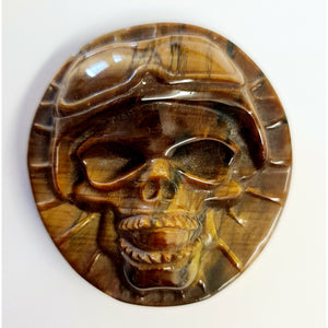 TIGER EYE SKULL DISC
