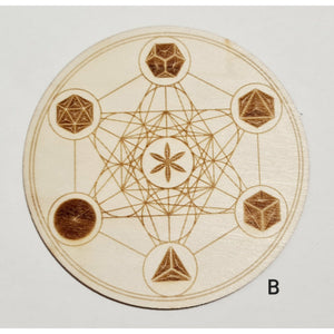 CRYSTAL GRID - 10CM - TIMBER