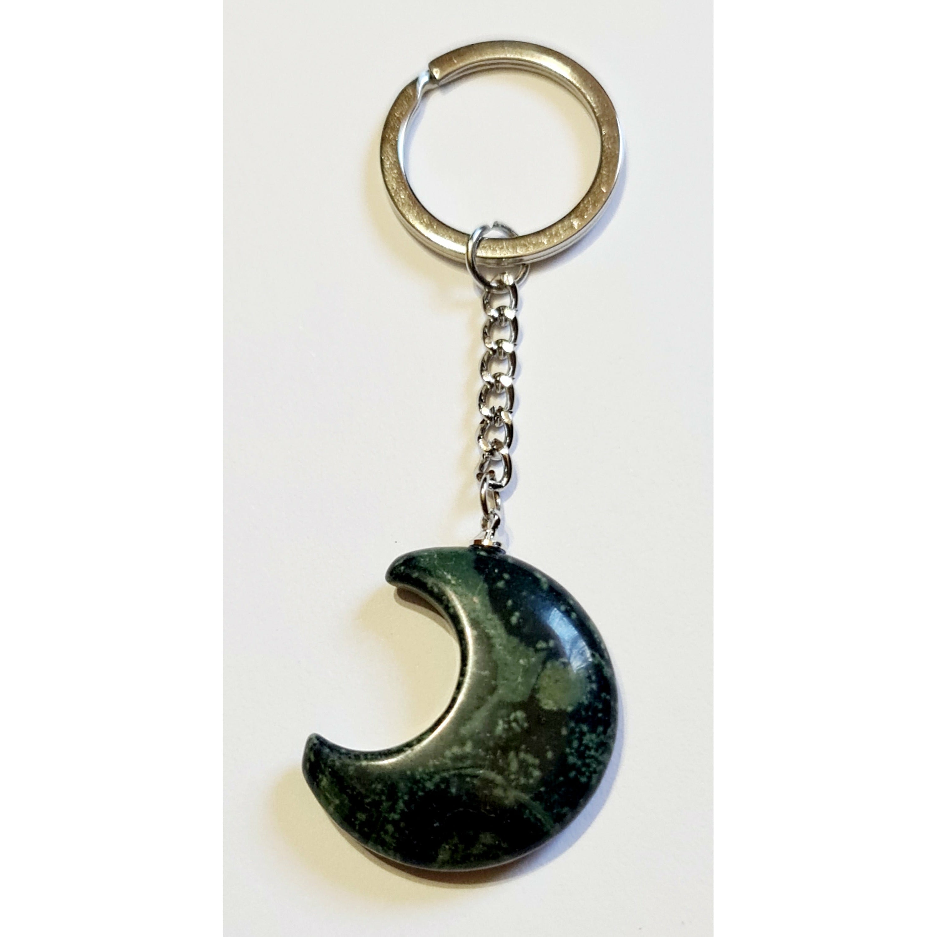 CRYSTAL MOON KEYRING
