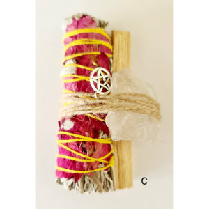 SAGE SMUDGE & CRYSTAL