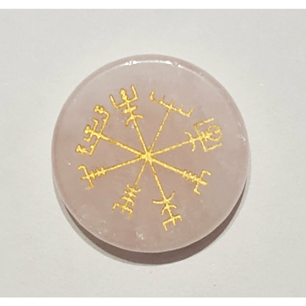 ROSE QUARTZ VEGVISIR DISC