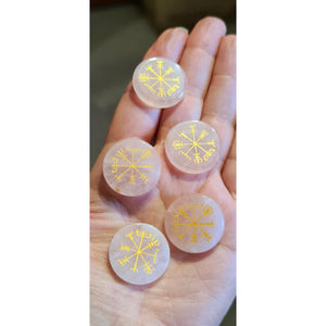 ROSE QUARTZ VEGVISIR DISC