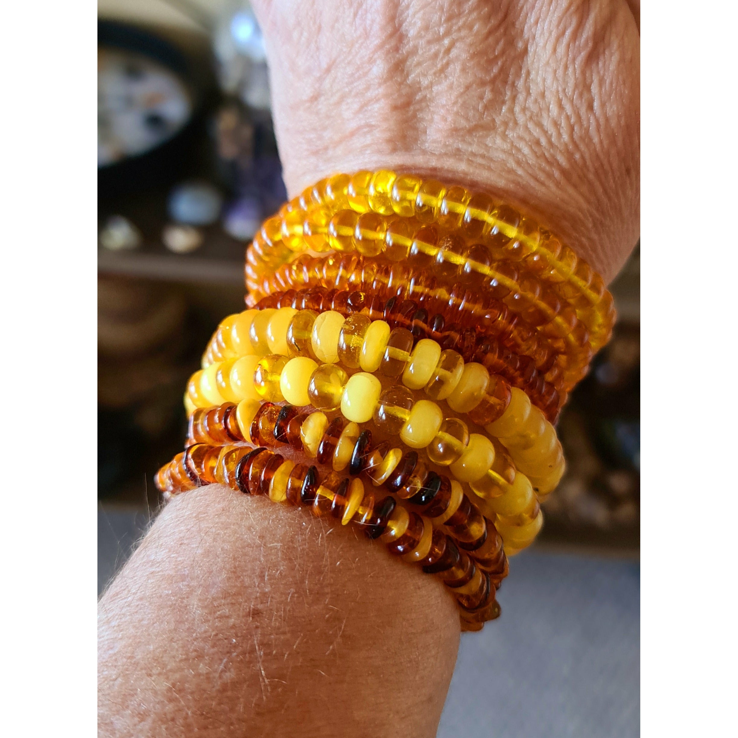 AMBER CRYSTAL BRACELETS