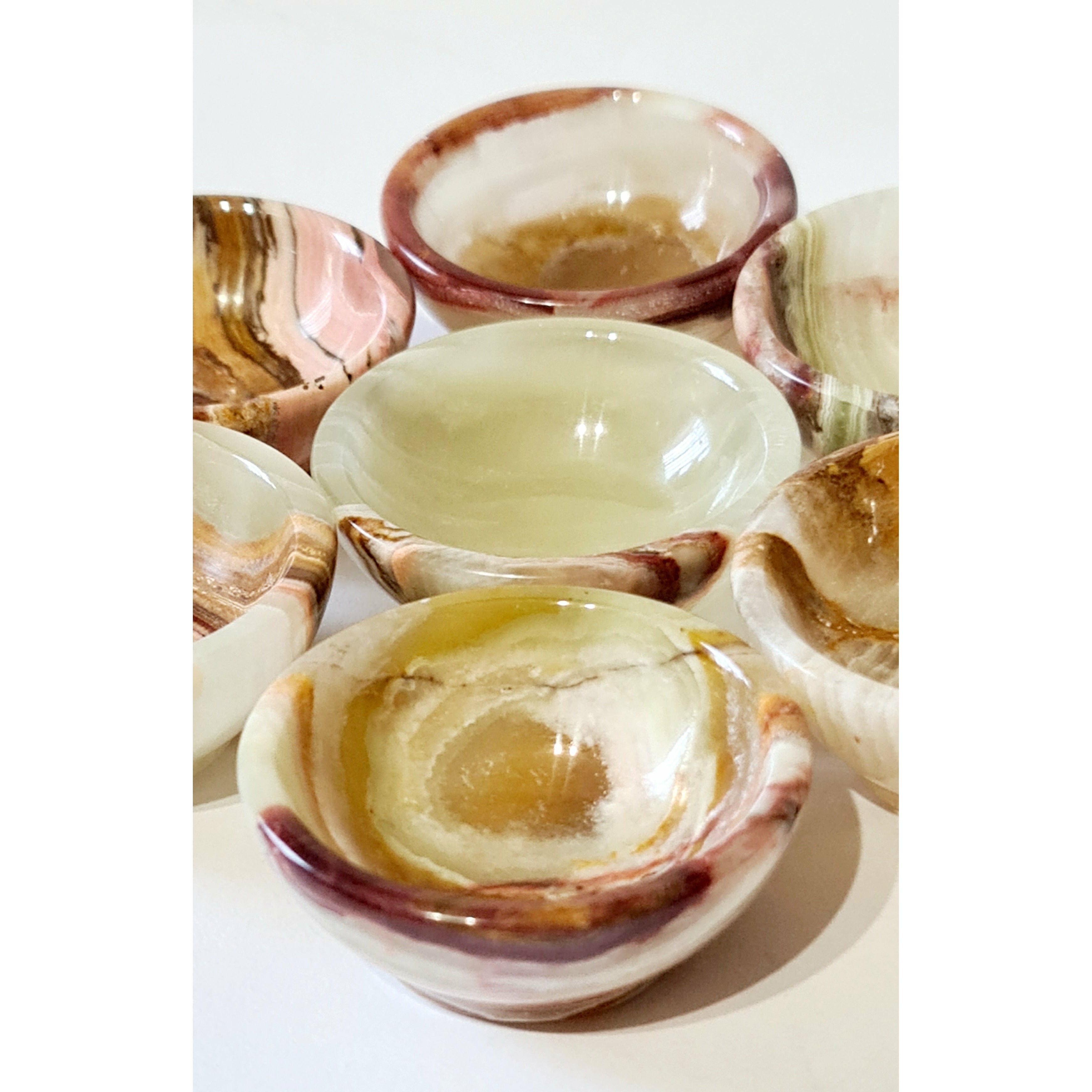 GREEN ONYX MINI BOWLS