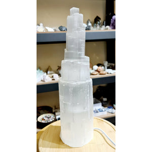LARGE SELENITE LAMP