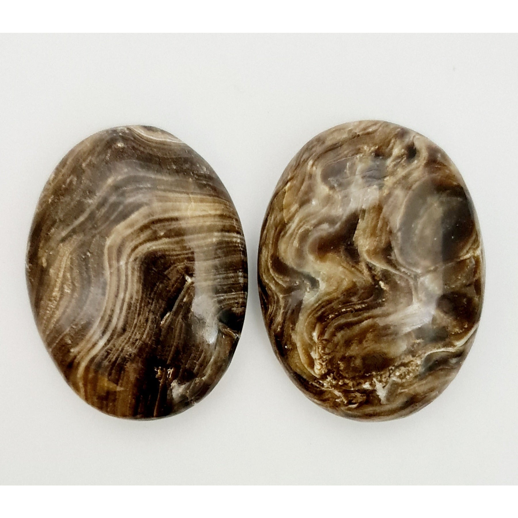 CHOCOLATE CALCITE PALM STONE