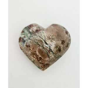 RUSSIAN FLOWER AGATE HEART