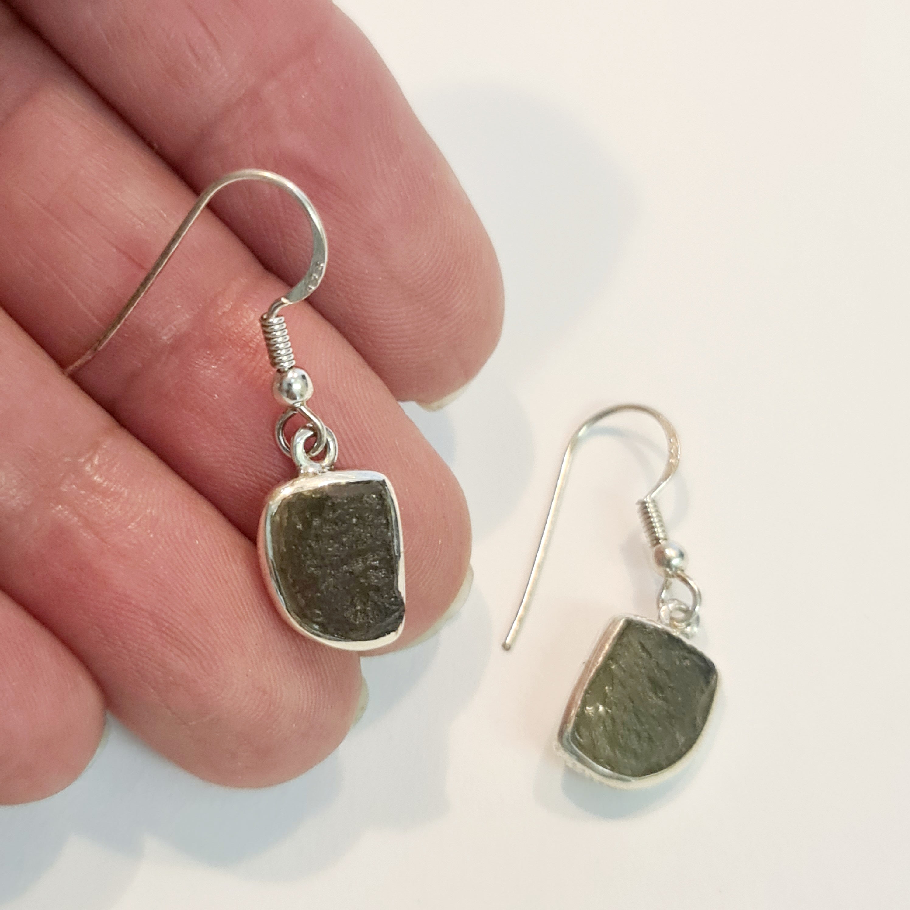 MOLDAVITE EARRINGS