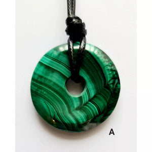 MALACHITE DONUT PENDANT