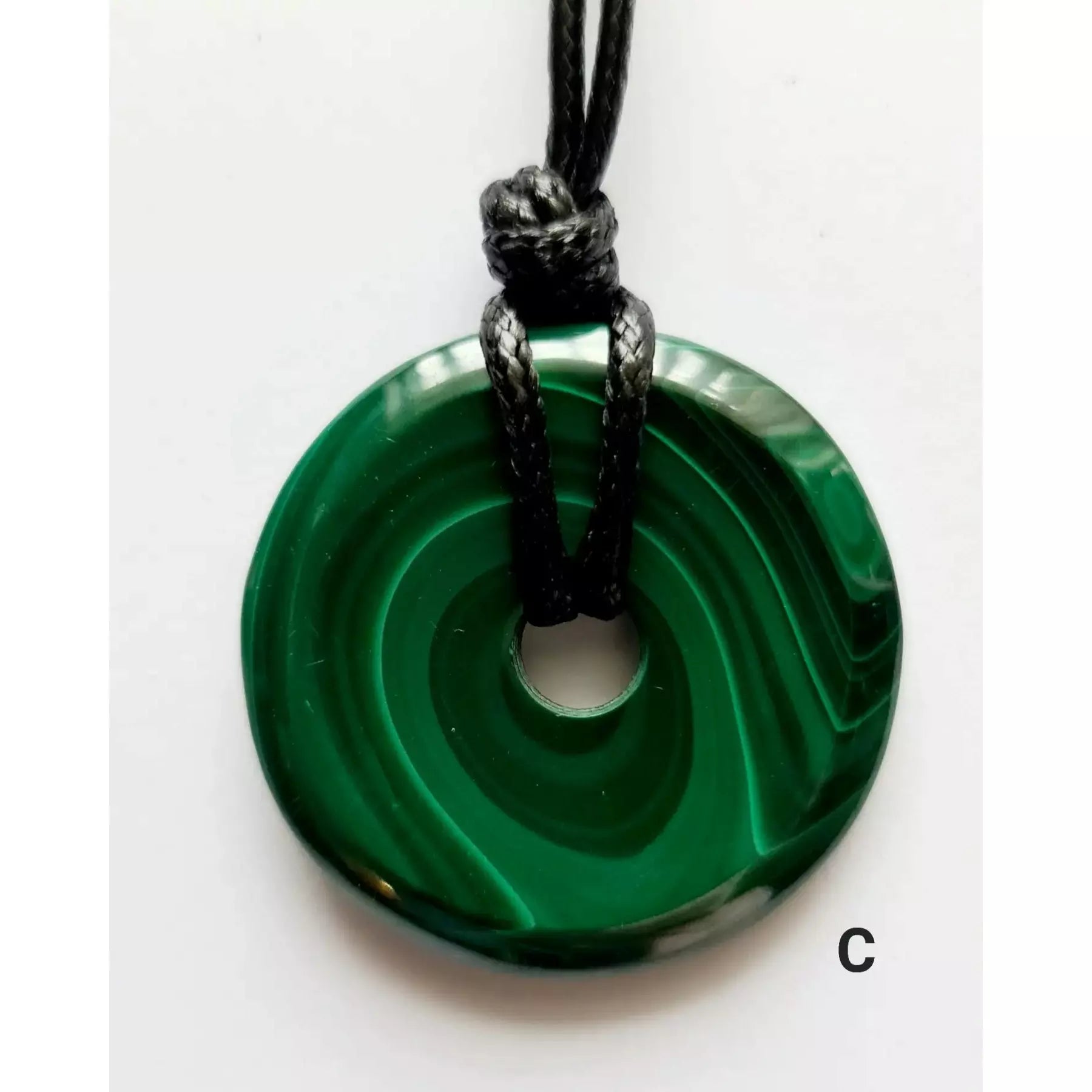MALACHITE DONUT PENDANT