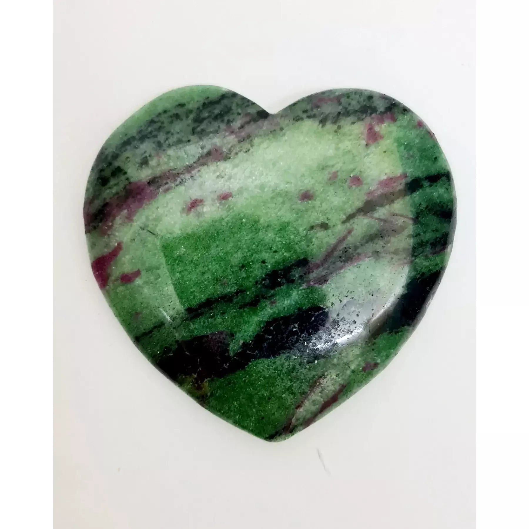 RUBY IN ZOISITE HEART