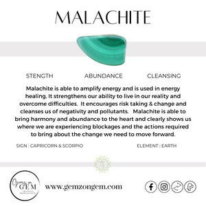 MALACHITE TUMBLE - LARGE