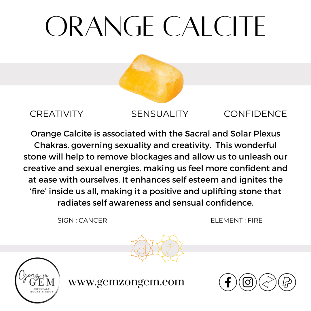 Orange Calcite - Large